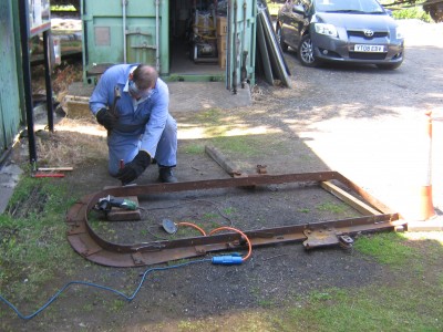Derek Riley removing modifications to the replacement gangway portal